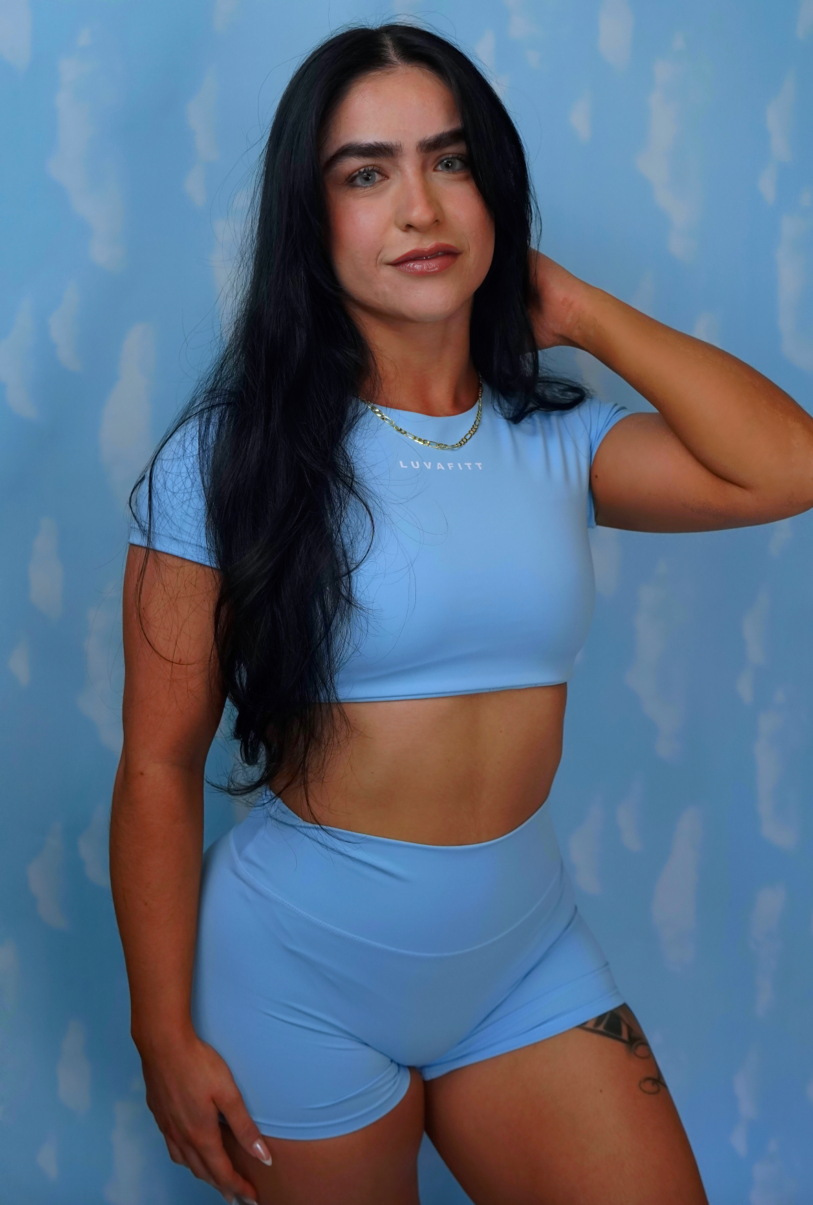 Sky Cropped Tee